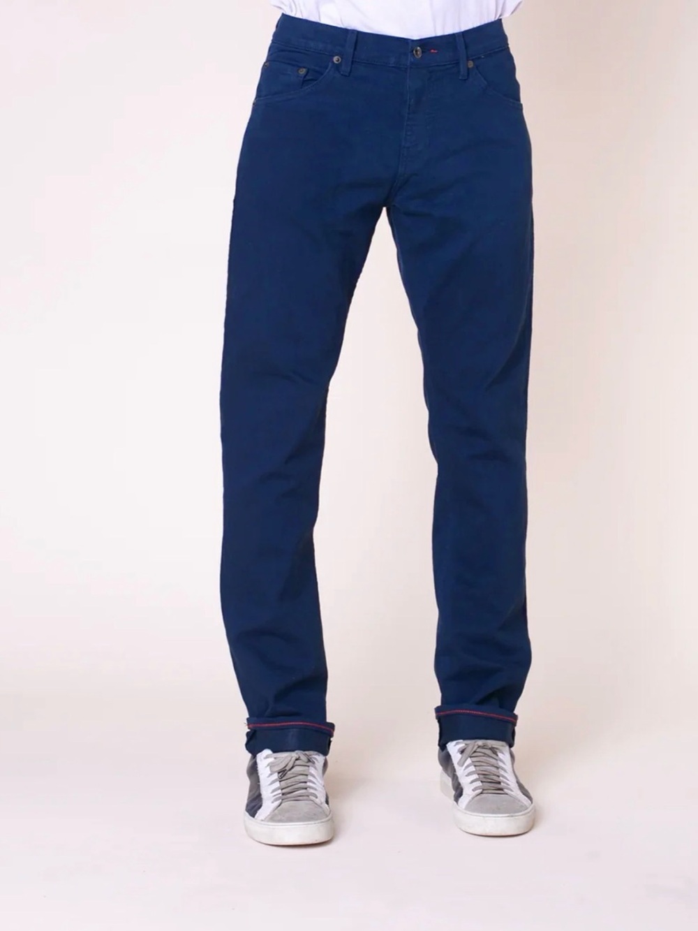 Men's Straight Fit Dark Blue Jeans